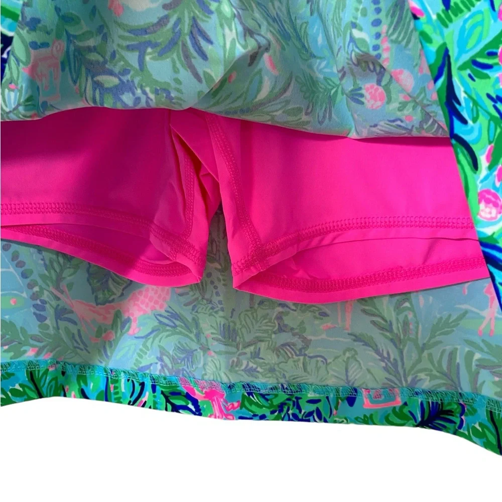 Lilly Pulitzer Monica Skort Par Fection Golf Blue Horizon Sz 10 - Picture 7 of 9